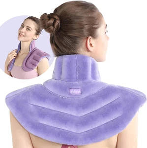 Microwave Heating Pad for Neck and Shoulders, Weighted Shoulder Wrap to Reduce D - Picture 1 of 12