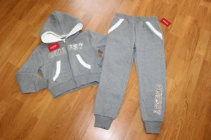 NUEVO CON ETIQUETAS NIÑAS ADIVINAR TALLA 14 SUDADERA CON CAPUCHA, PANTALONES DEPORTIVOS SUDADERA BLING - Imagen 1 de 7