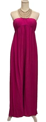 Aidan Mattox Pink Pearl Beaded Bib Halter Cocktail Dress Sz 10 Pre-owned - Image 1 of 4