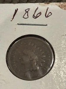 1866 Indian Cent Nice XF Nice Eye Appeal Nice!! - Picture 1 of 2