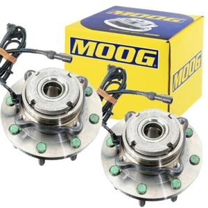 4WD Moog Front Wheel Bearing Hub Assembly Pair For 99-04 Ford F250 F350 SD w/ABS - Picture 1 of 7