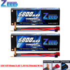 2xZeee 2S Lipo Battery 7.6V 130C 6800mAh LCG 5mm Bullet to Deans for RC Car Hard