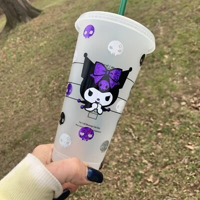 Kawaii Kuromi Coffee Starbucks Cold Cup Tumbler Venti 24 oz - Image 1 of 3