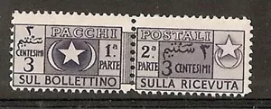 1950 SOMALIA AFIS PACCHI POSTALI 3 CENT MNH ** - Imagen 1 de 1
