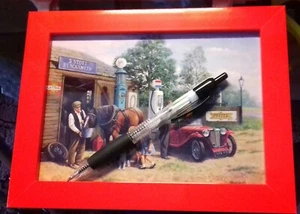 Framed image of 1940s village /rural garage - Picture 1 of 3