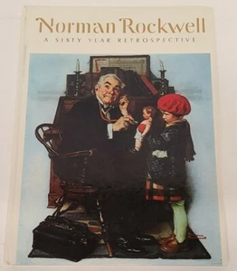 Norman Rockwell Sixty Year Retrospective Vtg 70s Book Exhibition Art Painting HB - Picture 1 of 12