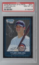 TYLER COLVIN 2006 BOWMAN CHROME DRAFT #DP1 ROOKIE CARD PSA 10