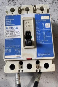 Westing House Circuit Breaker Series C  FBD 14k CAT FDE3150L  STYLE 6638C31699 - Picture 1 of 2