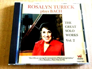 Rosalyn Tureck Plays Bach ‎– The Great Solo Works Vol. 2 - 1993 reissue - CD - Bild 1 von 5