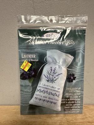 The Victoria Sampler Herbal Sachet Lavender Cross Stitch Complete Kit HS #02 New - Image 1 of 2