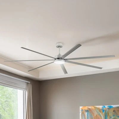 96'' Large Industrial Ceiling Fan with Lights and Remote Reversible 7 Blades - Image 1 of 4