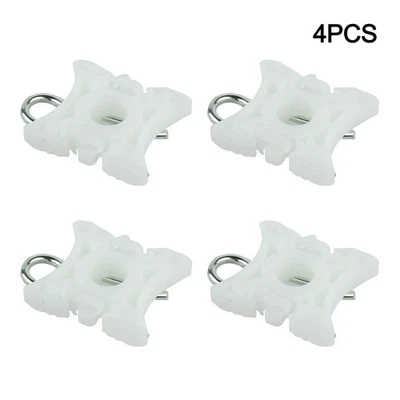 51321938884 Regulator Slider Clips Plastic Replacement 4Pcs Front For Car Parts - Image 1 of 4