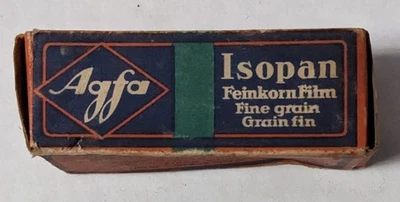 Винтажная пленка Agfa Isopan Feinkorn 17/10 сделано в Германии январь 1946 мелкозернистая D - Изображение 1 из 4