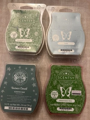 Scentsy Wax Melts Variety Eucalyptus Wreath Luna Business Casual Watermelon Mint - Image 1 of 4