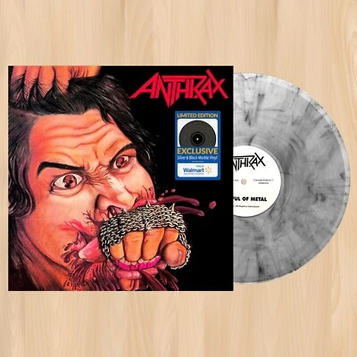 SILVER VINYL----  ANTHRAX Fistful of Metal WALMART LP Metal Thrashing Mad   1108 - Image 1 of 4