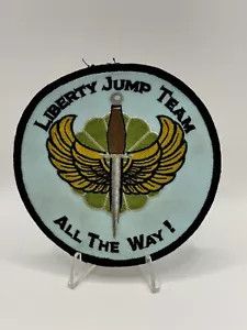Airborne Troop Carrier Community WWII Liberty Jump Team Embroidered Patch - Picture 1 of 3
