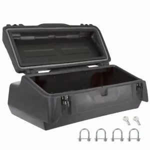 Black Widow ATV-CB-8015 Rear Rack Locking ATV Cargo Box - Picture 1 of 6