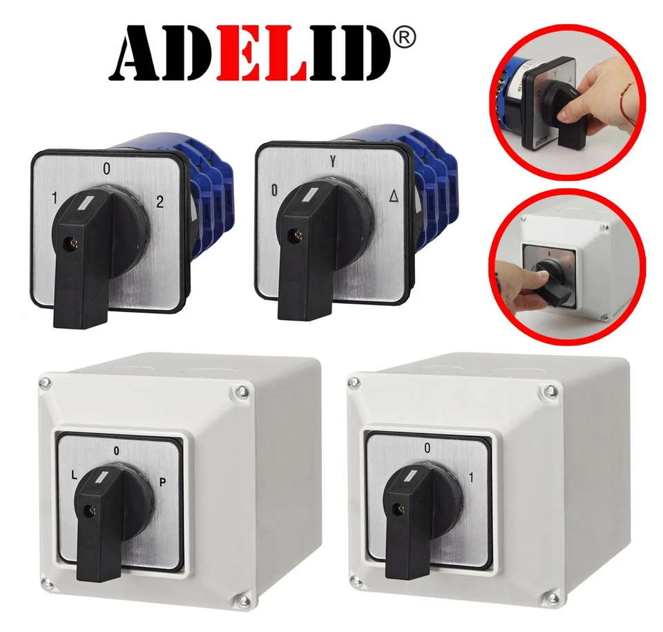 Drehschalter Nockenschalter Wendeschalter Hauptschalter Motorschalter Schalter - Bild 1 von 4