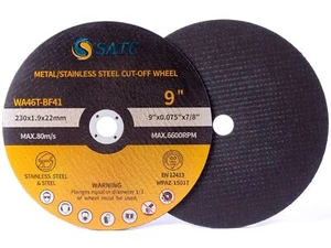 50 PACK 9x.075"x7/8" Cut Off Wheel Metal Stainless Steel -Grinder Cutting Discs - Picture 1 of 9