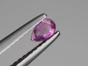 Pera de zafiro rosa afgano 4,5 x 3,2 mm 0,21 quilates VS piedras preciosas naturales sueltas sin tratar - Imagen 1 de 7