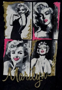 T-Shirt Marilyn Monroe Womens Lg Black - Picture 1 of 3
