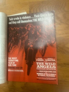 The Wild Angels Peter Fonda Nancy Sinatra  1966 Full Pade Ad Motion Picture Hera - Picture 1 of 2