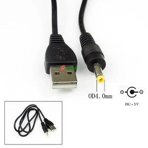 USB A to DC 5V 4.0mm/1.7mm Power Adapter Cable Lead 70cm Charger - Picture 1 of 2