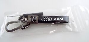 Audi - Genuine Leather Keychain Car Key Chain Ring - NEW