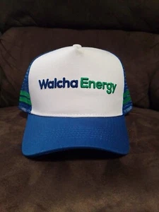 Walcha Energy Blue White Snapback Ap Hat Mesh Osfm - Picture 1 of 5