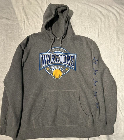 Golden State Warriors Mitchell & Ness Hardwood Hoodie Sweatshirt Sz 4XL Cover