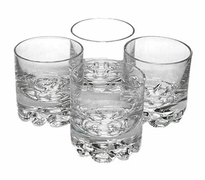 Exquisite Set of 4 Vintage Crystal Whisky Glasses - A Toast to Timeless Elegance - Bild 1 von 9
