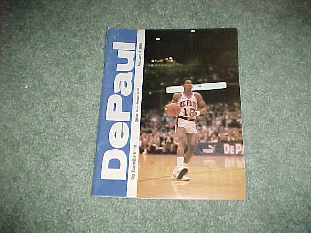 1986 Evansville Purple Aces v DePaul Blue Demons Basketball Program 2/4 - Image 1 of 1