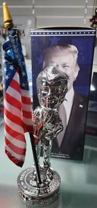 PRESIDENT Donald Trump 2024 PLATINUM BOBBLEHEAD LIMITED EDITION /2024 + Card New - Picture 1 of 17