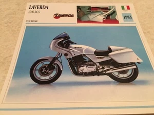 Tarjeta Moto Laverda 1000 Rgs 1983 Colección Atlas Motocicleta Italia - Imagen 1 de 2