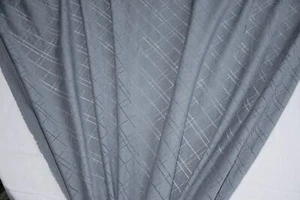 Discount Fabric SHEER Slate Blue Diamond Home Decor & Drapery - Picture 1 of 1