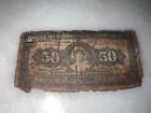 Rare Costa Rica Bank Note 1919 series A 50 centimos paper bank note