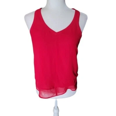 Blusa Silence and Noise Mujer Roja Sin Mangas Espalda Abierta Ligera Sexy Pequeña Foto 1 de 4