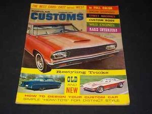 1965 SUMMER POPULAR CUSTOMS MAGAZINE - RESTYLING TRICKS COVER - - Picture 1 of 3