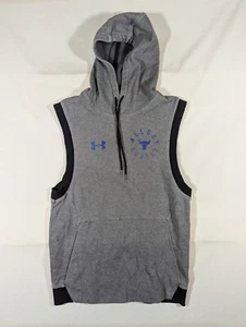 Sudadera con Capucha Under Armour Para Hombre Pequeña Project Rock Todo el Día Hustle Logo Sin Mangas Gris - Imagen 1 de 9