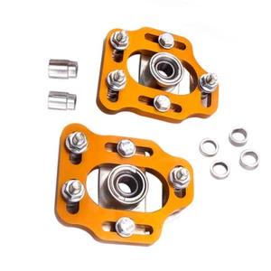 Steel Pillow Ball Bushing Camber Plate for Ford Mustang 79-89 Adjustable Caster - Foto 1 di 8