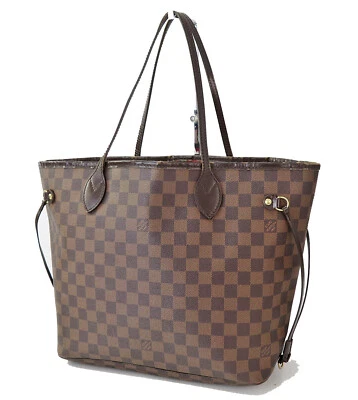 Подлинный LOUIS VUITTON Neverfull MM Damier Ebene сумка с короткими ручками сумочка #58610 - Изображение 1 из 4