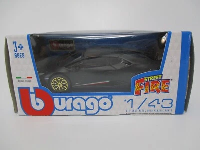 AT972 BURAGO STREET FIRE 1/43 LAMBORGHINI HURACAN PERFORMANTE NOIR MAT 30012 - Photo 1/4