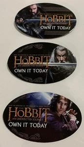 3er Set Der Hobbit Promo DVD Release Buttons Sammlerstück - Bild 1 von 6