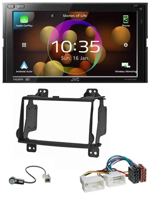 JVC DAB MP3 2DIN Bluetooth USB Autoradio für Hyundai H1 (08-15) - Bild 1 von 4