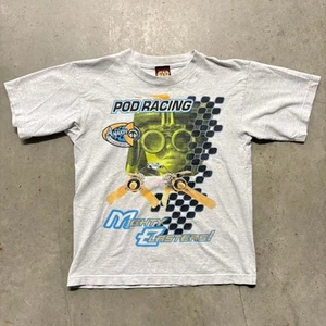 Vintage 90s Star Wars Ep 1 Anakin Skywalker Pod Racing T Shirt Youth XL Movie - Picture 1 of 6