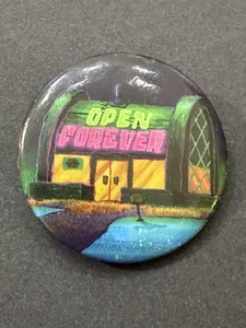 Vintage Spongebob Schwammkopf Open Forever Button Pinback Pin RAR - Bild 1 von 3