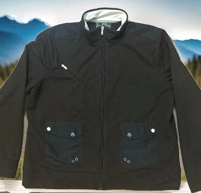 Chaqueta Lauren Ralph Lauren Mujer XL Cremallera Completa Marrón Activo LRL Tareas Ecuestres Foto 1 de 4