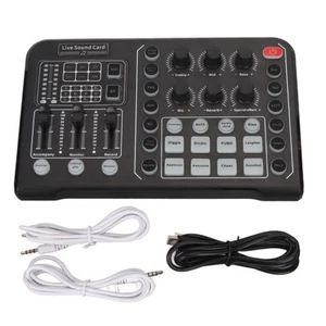 Live Sound Card Support BT 48V Large Diaphragm Noise Cancelling Sound Mixer B FY - Bild 1 von 24