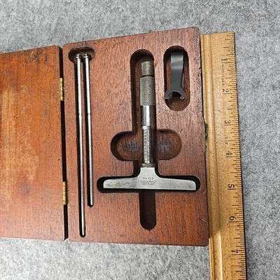 复古 LUFKIN 微米计深度计套装编号 513 美国制造 — 第 1/4 张图片