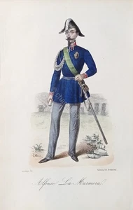 Stampa d'epoca - Alfonso La Marmora - Secolo XIX - Picture 1 of 1